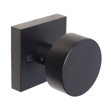 Weslock Mesa Knob Half Dummy Lock Matte Black Finish 0070542--0020